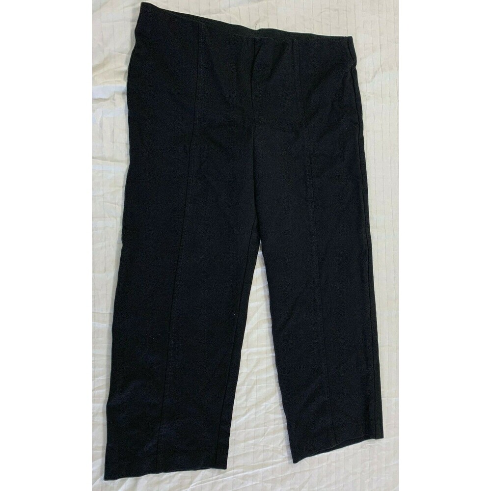 GLORIA VANDERBILT STRAIGHT PULL ON WOMENS CAPRIS PANTS SIZE 14 SHORT
